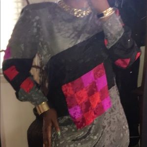 Vintage 100% Silk Tunic Blouse, Size Small